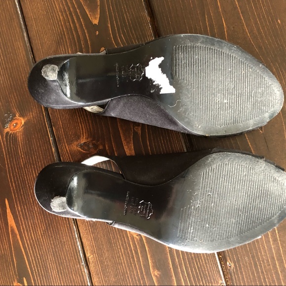 Dress Barn Peep Toe Satin Slingback - Picture 4 of 7